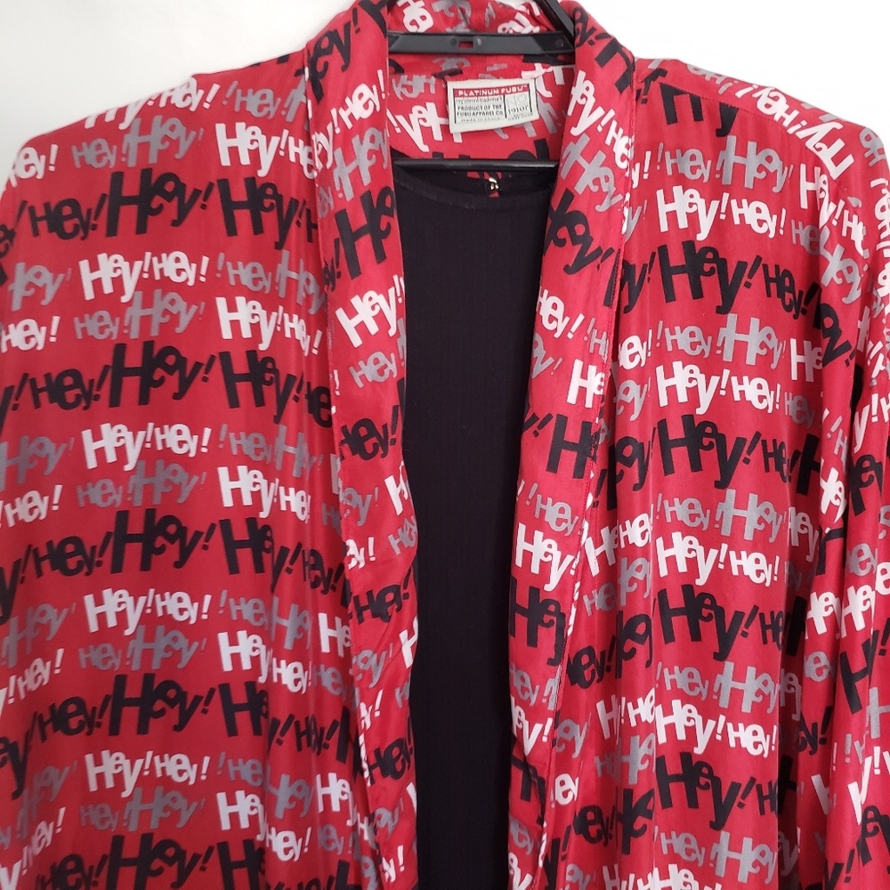 Platinum Fubu Retro Fat Albert Silk Robe - Picture 5 of 8